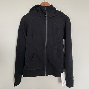 NWT Lululemon Scuba Full-Zip Black Hoodie Size 6